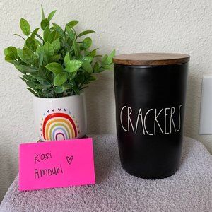 Rae Dunn Crackers canister